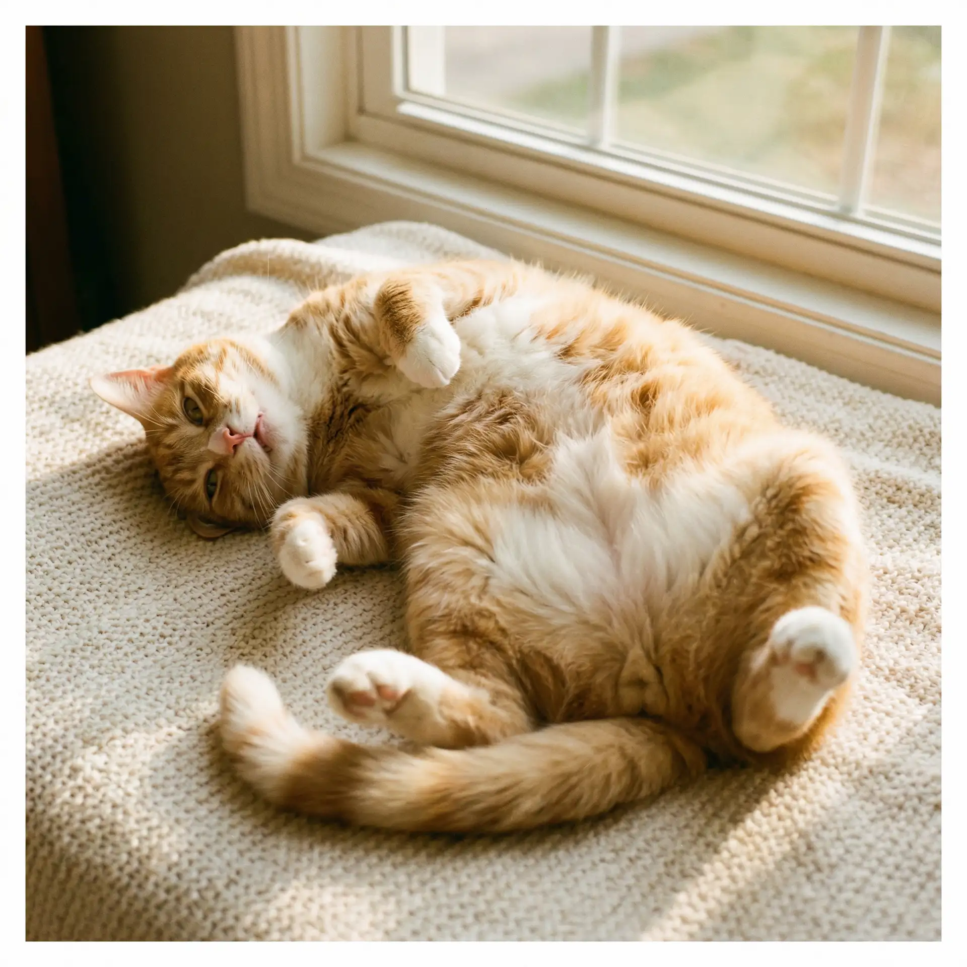 猫咪仰躺露出肚皮 - 天堂在线最新版中文